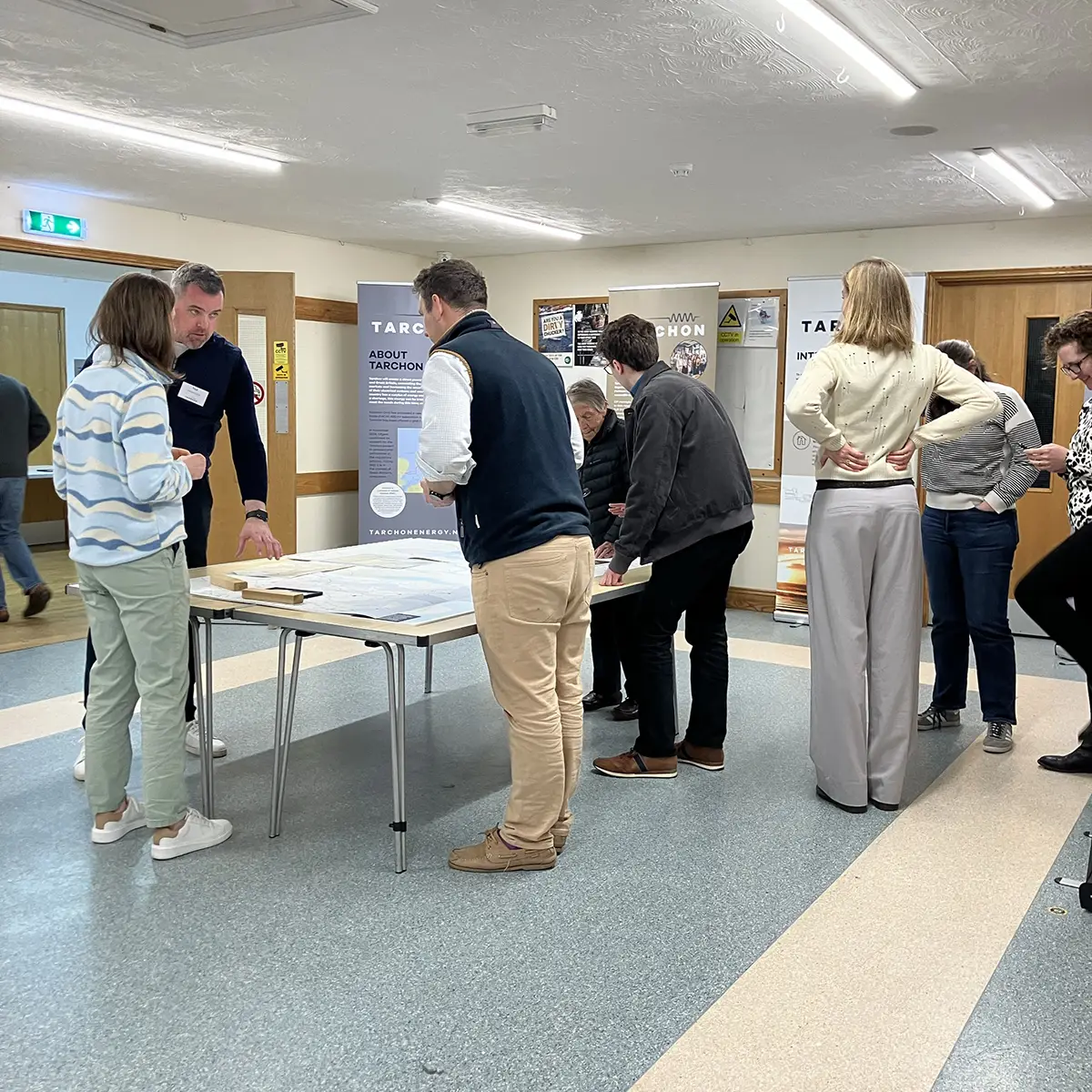 Public-Consultation Crowd of attendees at a Tarchon community consultation event.